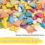 Iridescent Glass Mosaic Tiles for DIY Crafts