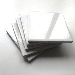 Glossy White 4x4 Ceramic Subway Shower Tile