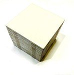 Set of 8 Almond 4x4 Ceramic Shower Tiles