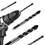 10-Piece Drill Bits Set for Tile and Glass