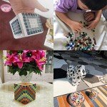 Tiny Mosaic Shower Floor Tiles - Mixed Colors