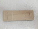 Black Ceramic Bullnose Trim Tile - 2x6 inch