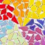 Iridescent Ceramic Mosaic Tiles for Craft Projects