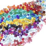 LITMIND Irregular Crystal Glass Mosaic Tiles