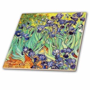 Vincent Van Gogh Irises Ceramic Tile, 6