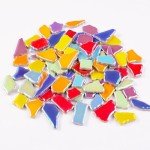 Iridescent Ceramic Mosaic Tiles for Craft Projects