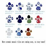 Assorted Blue Ceramic Mosaic Tiles for Crafts