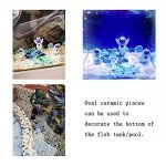 Assorted Blue Ceramic Mosaic Tiles for Crafts