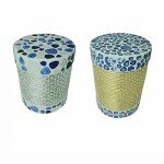 Assorted Blue Ceramic Mosaic Tiles for Crafts
