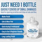 Matte White Tub and Tile Paint for Repairs