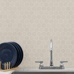 Ivory Hexagon Matte Porcelain Mosaic Shower Tile