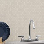 Ivory Hexagon Matte Porcelain Mosaic Shower Tile
