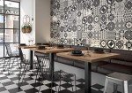 12x12 Cafe De Paris Checkerboard Porcelain Tile