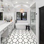 White and Black Hive Pattern Matte Porcelain Tile