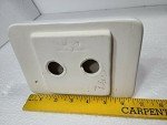 Bright White Matte Ceramic Shower Tile Tray