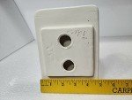 Bright White Matte Ceramic Shower Tile Tray