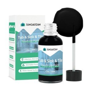 Jungarian Semi-Gloss Black Bath Touch Up Paint Pen