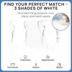 Matte Finish Touch-Up Paint | Multi-Tone White 3 Pack