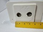 Bright White Matte Ceramic Shower Tile Tray