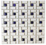 Matte White Spiral Pattern Porcelain Shower Tile