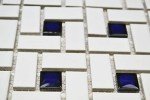 Matte White Spiral Pattern Porcelain Shower Tile