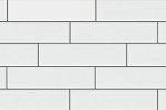 Matte White Subway Shower Floor Tile, 2"x8