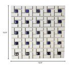 Matte White Spiral Pattern Porcelain Shower Tile