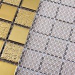 Gold Mosaic Ceramic Tile for Shower Floors & Walls