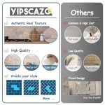 Beige 3D Peel and Stick Wall Tiles - 100 Pack