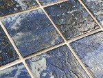 Tenedos 3x3 Ocean Blue Porcelain Mosaic Tile