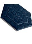 Firenze Blue Hexagon Porcelain Decorative Wall Tile