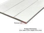 Handmade Glossy Subway Porcelain Wall Tile 2.5x10