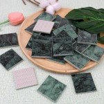 Green 2-Inch Ceramic Mosaic Tiles - 36 Pcs Set