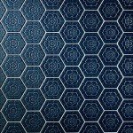 Firenze Blue Hexagon Porcelain Decorative Wall Tile