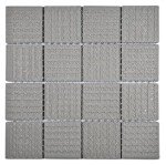 Tenedos 3x3 Ocean Blue Porcelain Mosaic Tile