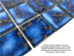 Calacatta Blue 3" x 3" Porcelain Mosaic Tile