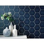 Firenze Blue Hexagon Porcelain Decorative Wall Tile