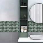 Green 2-Inch Ceramic Mosaic Tiles - 36 Pcs Set