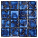 Calacatta Blue 3" x 3" Porcelain Mosaic Tile