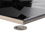 Stella Lustre Midnight Porcelain Shower Tile 9.75