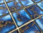 Calacatta Blue 3" x 3" Porcelain Mosaic Tile