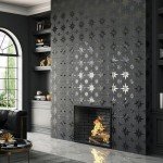Stella Lustre Midnight Porcelain Shower Tile 9.75