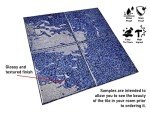 Blue Hand Painted Textured Porcelain Floor Tile