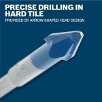 Bosch 1/4" x 5" Porcelain Tile Drill Bit