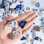 Blue and White Porcelain Mosaic Tiles - 11x11