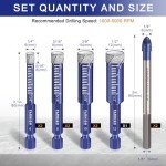 9-Piece Diamond Drill Bit Set for Tile & Stone