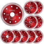 10 Pcs 4.5" Diamond Saw Blades for Tile Cutting
