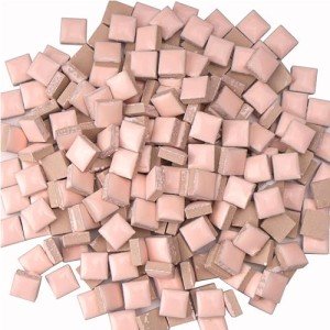 Beige Pink Ceramic Mosaic Tiles for DIY Projects