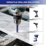 9-Piece Diamond Drill Bit Set for Tile & Stone