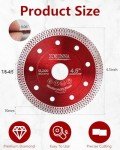 10 Pcs 4.5" Diamond Saw Blades for Tile Cutting